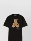 Palm Angels Bear Graphic Crew Neck T-shirt In Black