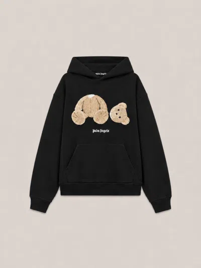 Palm Angels Bear Hoodie In Black
