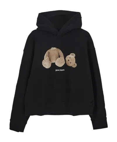 Palm Angels Bear Hoodie In Black