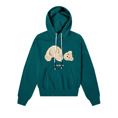 Pre-owned Palm Angels Bear Hoodie 'forest Green/black'