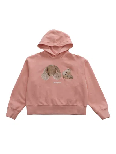 Palm Angels Bear Hoodie In Pink