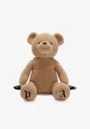 Palm Angels Tan 'bear In Mind' Backpack In Brown