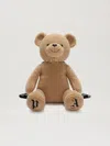 Palm Angels Tan 'bear In Mind' Backpack In Neutrals