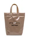 Palm Angels Bear In Mind Tote Bag In Brown/black