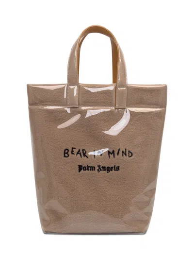 Palm Angels Bear In Mind Bag In Brown/black