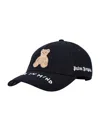 Palm Angels Black Bear In Mind Baseball Cap