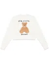 Palm Angels Bear In Mind Sweatshirt In White