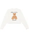 Palm Angels Bear In Mind Sweatshirt In White