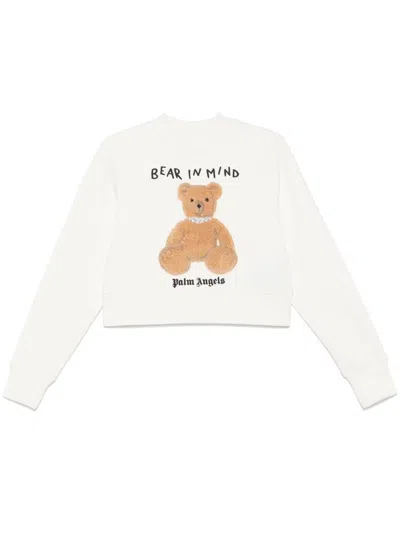 PALM ANGELS PALM ANGELS BEAR IN MIND COTTON SWEATSHIRT