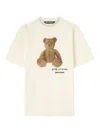 Palm Angels Bear In Mind Logo Printed T-shirt In White