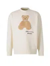 Palm Angels Bear In Mind Sweatshirt In Bianco