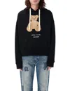 Palm Angels Men Bear In Mind Cotton Hoodie In Black