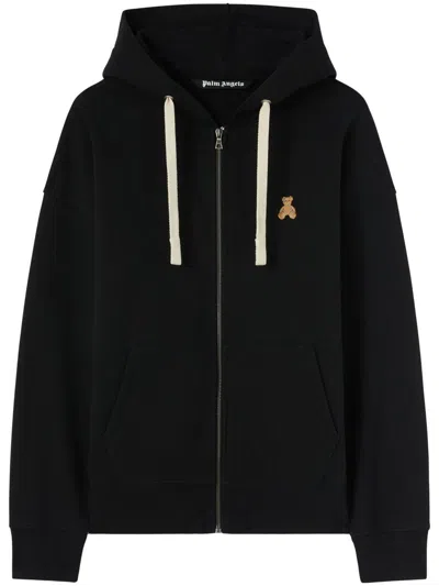 Palm Angels Bear In Mind Hoodie In Black Brown