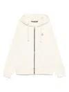 Palm Angels Long Sleeve Sweatshirt Jacket In Nude