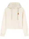 Palm Angels White Bear In Mind Hoodie In White