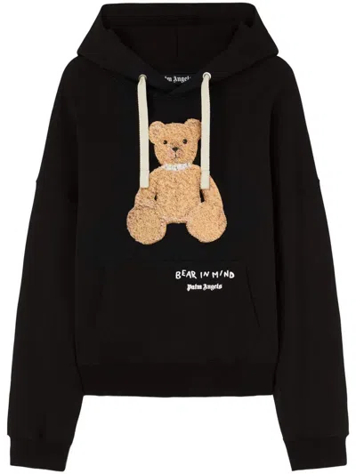 Palm Angels Bear In Mind Hoody In Black