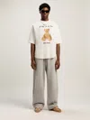 Palm Angels Bear In Mind Over T-shirt In Neutral
