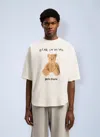 Palm Angels Bear In Mind Over T-shirt In White