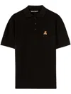 Palm Angels Bear In Mind Polo Shirt In Black