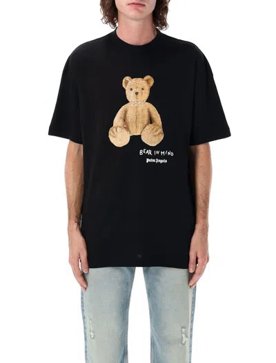 Palm Angels Bear In Mind Reg Tee In Black Brown