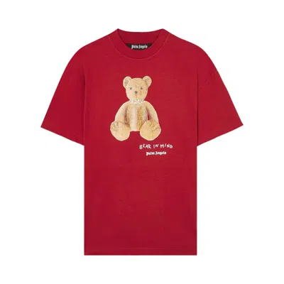 Pre-owned Palm Angels Bear In Mind Reg Tee 'red/brown' | Men's Size S