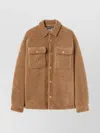 Palm Angels Camel Bear In Mind Overshirt