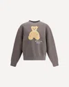 Palm Angels Bear In Mind Crewneck Sweatshirt In Gray