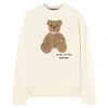 Palm Angels Bear In Mind Sweatshirt In Neutral