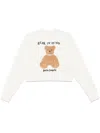 Palm Angels Bear In Mind Sweatshirt In White