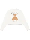 Palm Angels Bear In Mind Sweatshirt In White