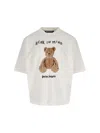 Palm Angels Graphic Print Relaxed Fit Crew Neck T-shirt In White