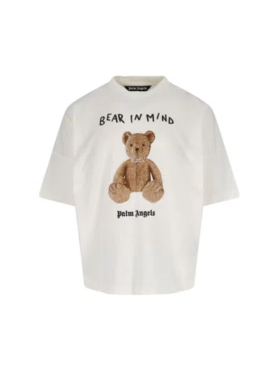 Palm Angels Bear In Mind T-shirt In White