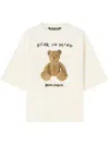 Palm Angels Bear In Mind Logo Printed T-shirt In White