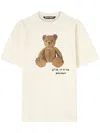 Palm Angels Graphic Print Relaxed Fit Crew Neck T-shirt In White