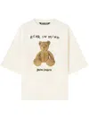 Palm Angels Bear In Mind Logo Printed T-shirt In White