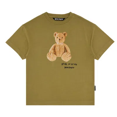 Pre-owned Palm Angels Bear In Mind Tee 'army Green/brown' | Men's Size M