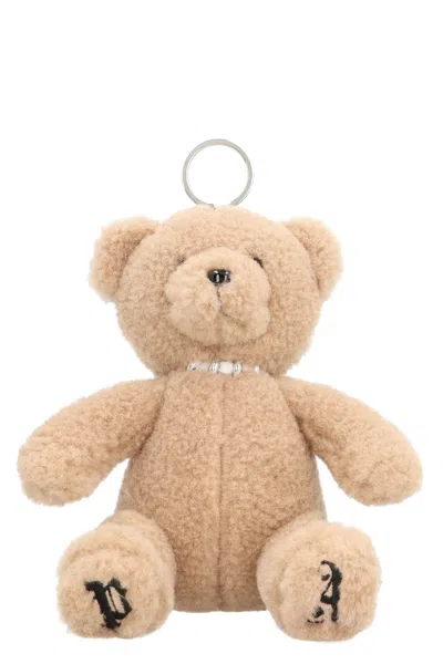 Palm Angels Bear Key Ring In Gold