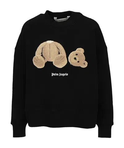 Palm Angels Bear-motif Sweatshirt In Black