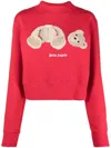 Palm Angels Bear-motif Sweatshirt In Red