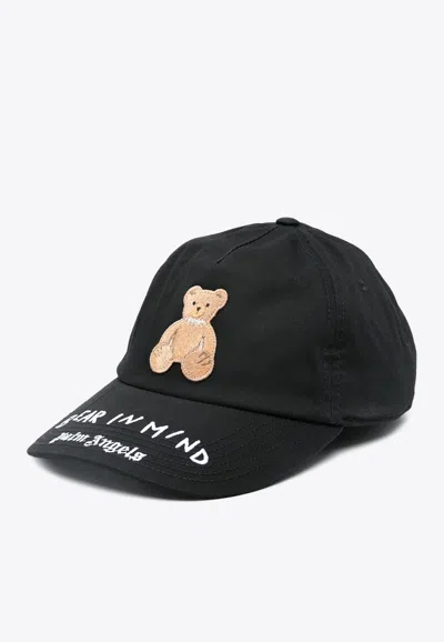 Palm Angels Bear Patch Baseball Cap In Black