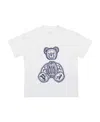 Palm Angels Bear-print Round-neck T-shirt In White