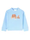 Palm Angels Bear-print Sweatshirt In 蓝色