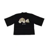 Palm Angels Bear-print T-shirts Black