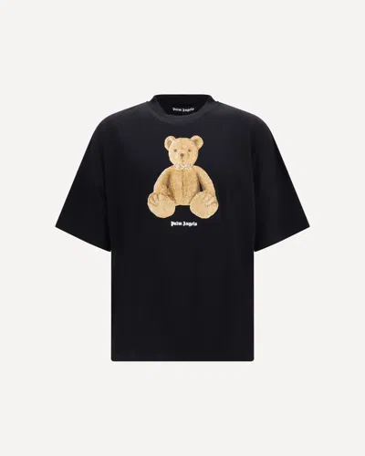 Palm Angels Men Black Bear T-shirt, Xxs Luxury T-shirts For Men Darveys
