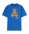 Palm Angels Bear In Mind Printed T-shirt In Blue