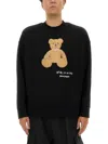 Palm Angels Bear In Mind Sweatshirt In Black