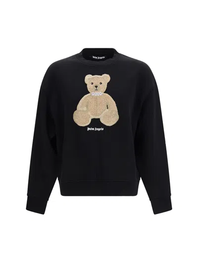 Palm Angels Black Graphic Crew Neck Sweatshirt