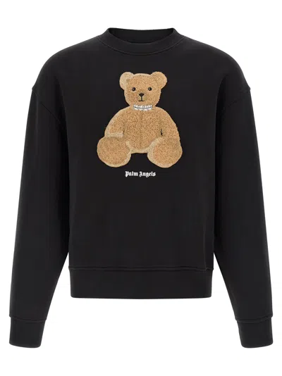 Palm Angels Black Graphic Crew Neck Sweatshirt
