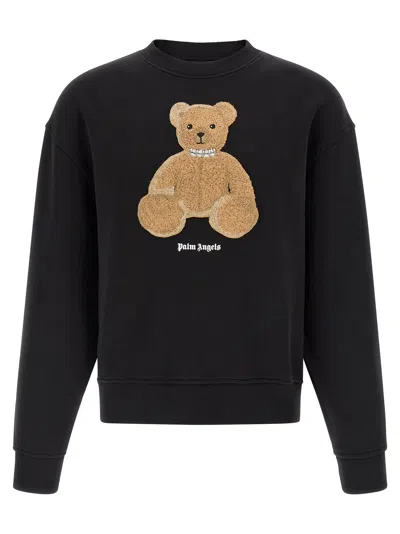 Palm Angels Bear Sweatshirt In Black
