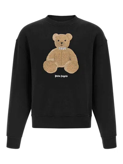 Palm Angels Men Black Bear Sweatshirt, M Luxury Sweatshirts & Hoodies For Men Darveys